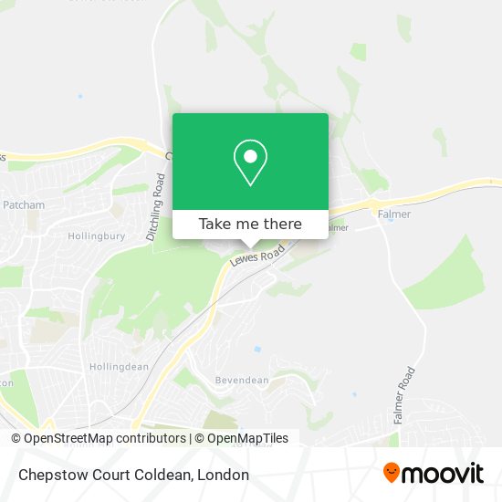 Chepstow Court Coldean map