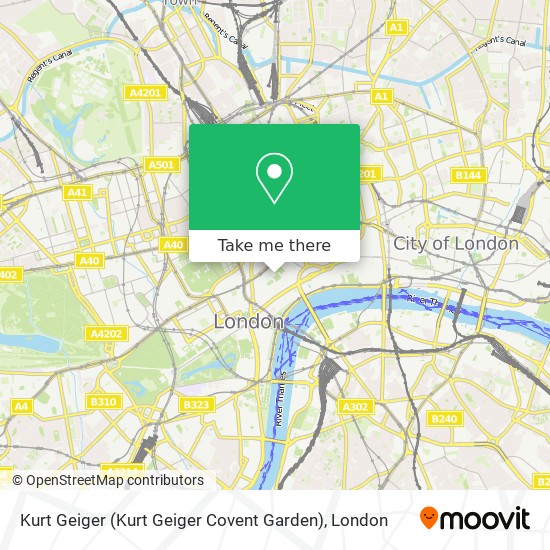 Kurt Geiger (Kurt Geiger Covent Garden) map