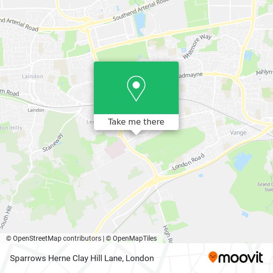 Sparrows Herne Clay Hill Lane map