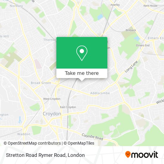 Stretton Road Rymer Road map