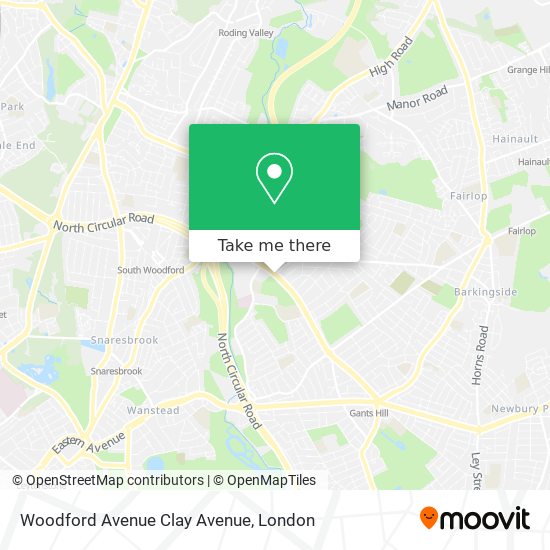 Woodford Avenue Clay Avenue map