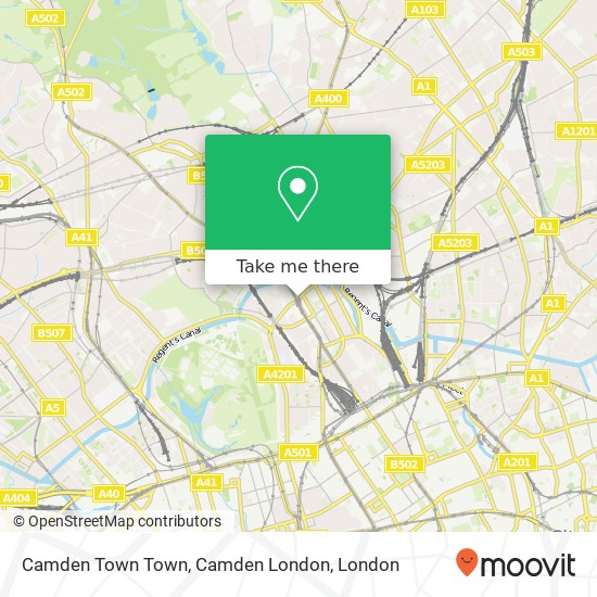 Camden Town Town, Camden London map