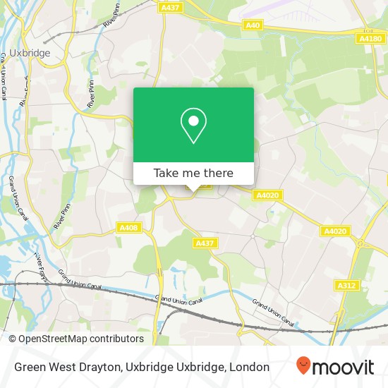 Green West Drayton, Uxbridge Uxbridge map