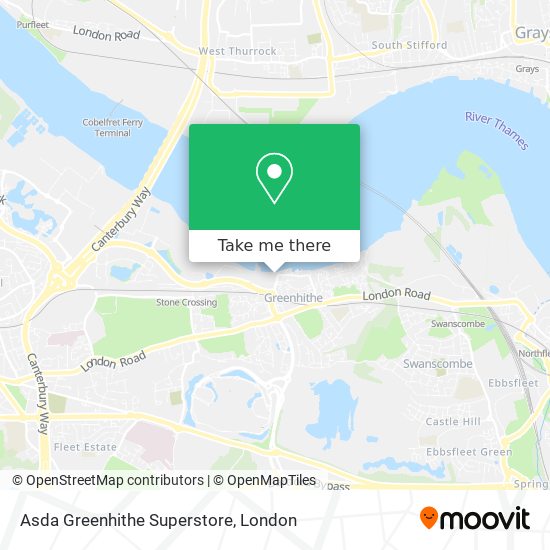 Asda Greenhithe Superstore map
