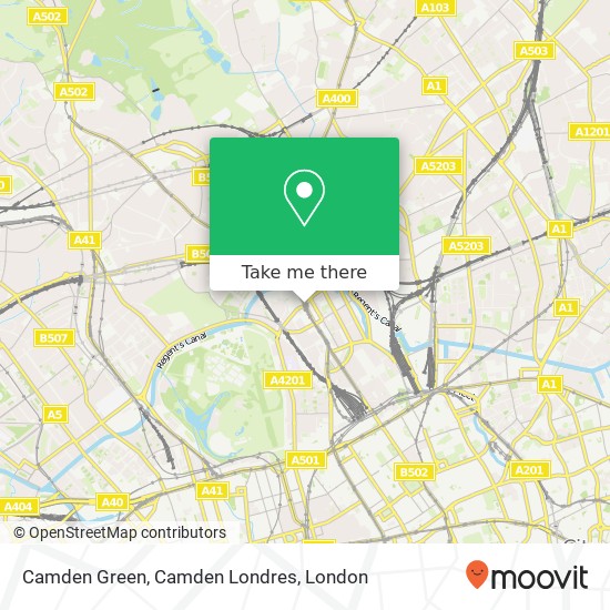 Camden Green, Camden Londres map