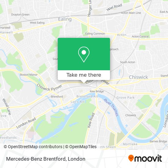Mercedes-Benz Brentford map