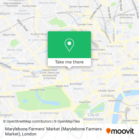 Marylebone Farmers' Market map