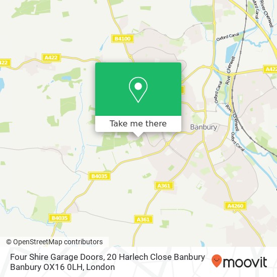Four Shire Garage Doors, 20 Harlech Close Banbury Banbury OX16 0LH map