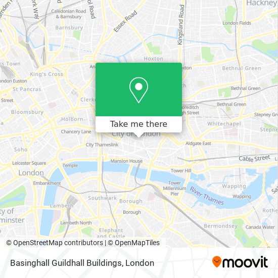Basinghall Guildhall Buildings map