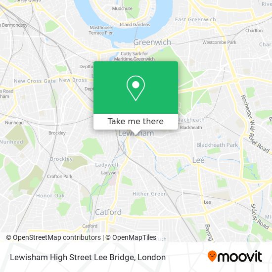 Lewisham High Street Lee Bridge map