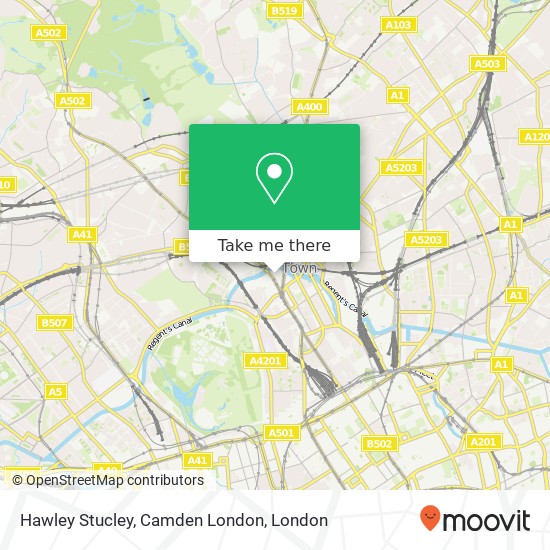 Hawley Stucley, Camden London map