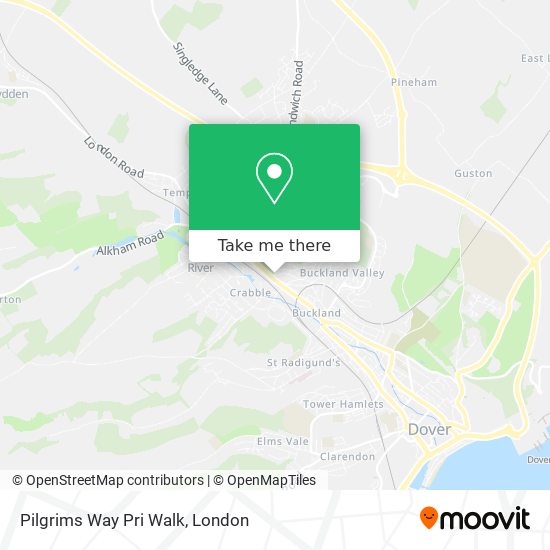 Pilgrims Way Pri Walk map