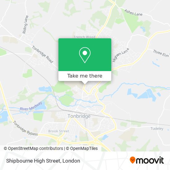 Shipbourne High Street map