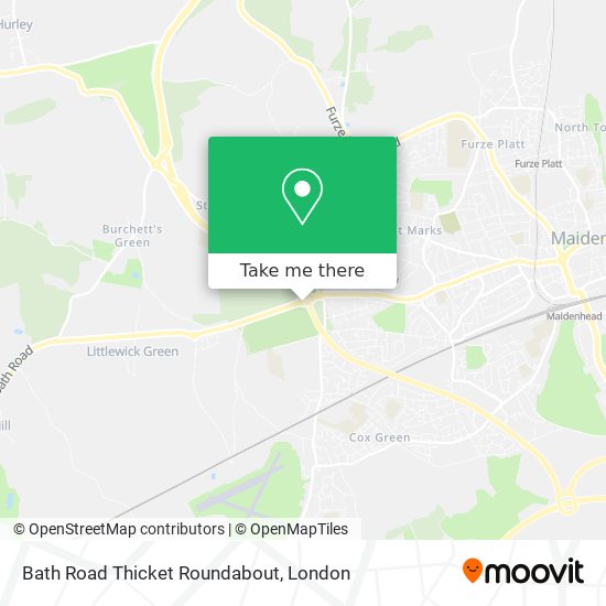 Bath Road Thicket Roundabout map