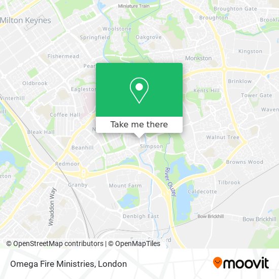 Omega Fire Ministries map