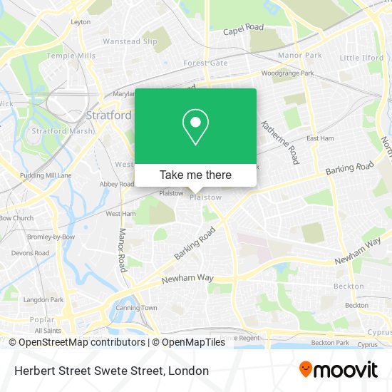 Herbert Street Swete Street map