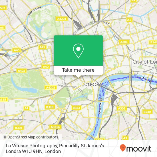 La Vitesse Photography, Piccadilly St James's Londra W1J 9HN map