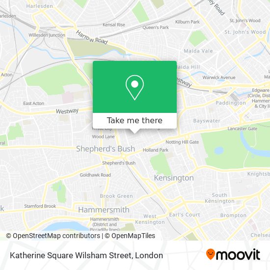 Katherine Square Wilsham Street map