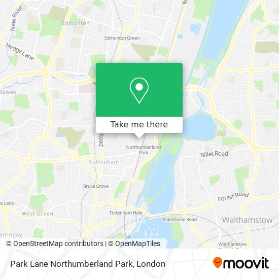 Park Lane Northumberland Park map