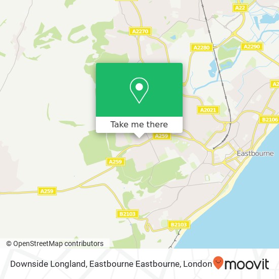 Downside Longland, Eastbourne Eastbourne map