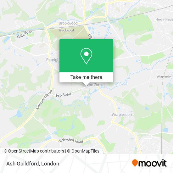 Ash Guildford map