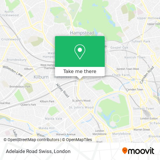 Adelaide Road Swiss map