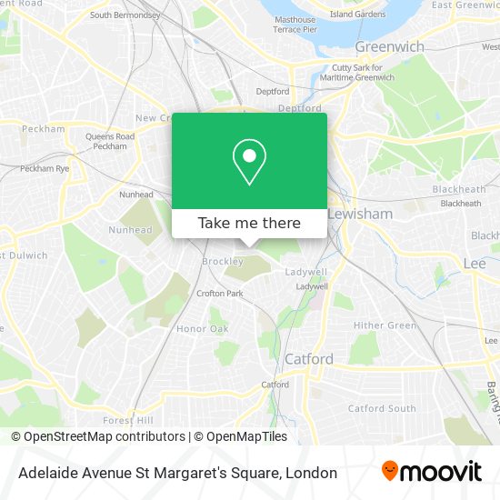 Adelaide Avenue St Margaret's Square map