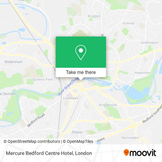 Mercure Bedford Centre Hotel map