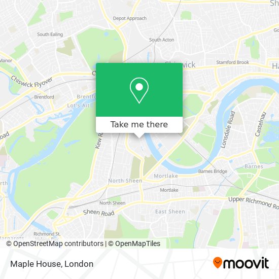 Maple House map