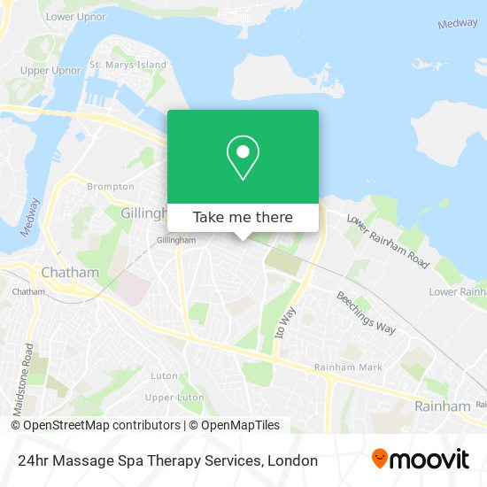 24hr Massage Spa Therapy Services map