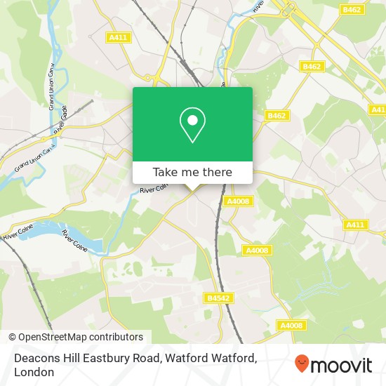 Deacons Hill Eastbury Road, Watford Watford map