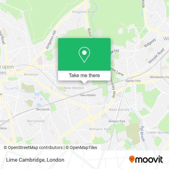 Lime Cambridge map