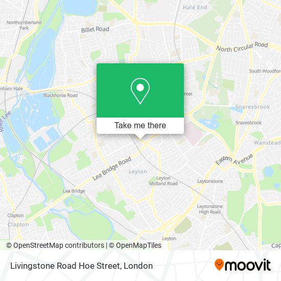 Livingstone Road Hoe Street map