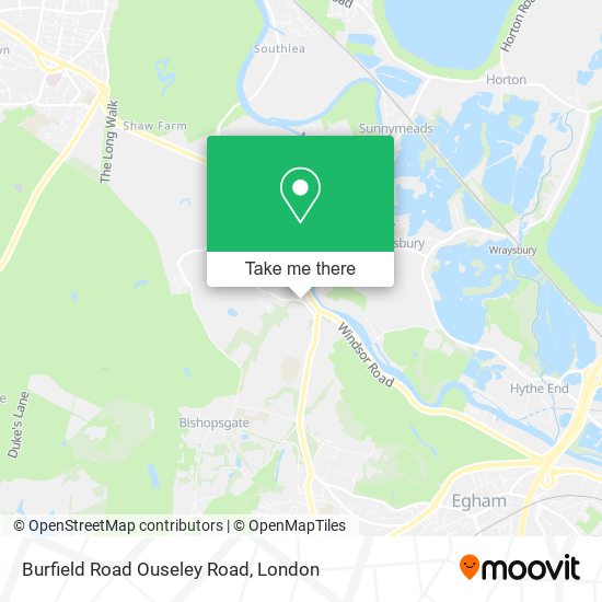 Burfield Road Ouseley Road map