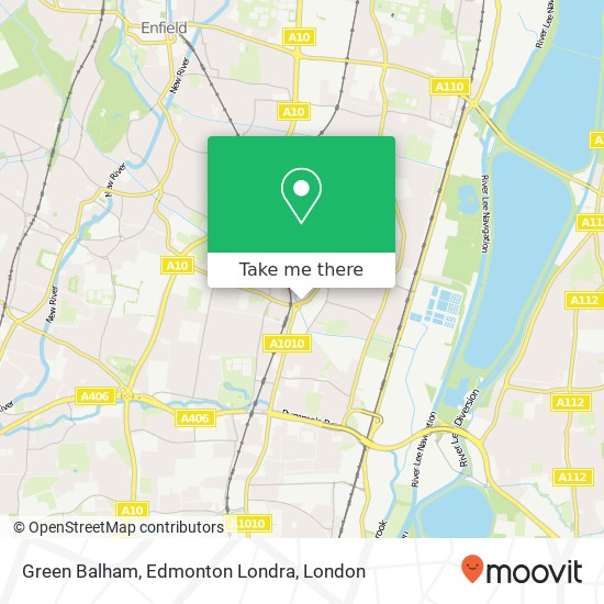 Green Balham, Edmonton Londra map