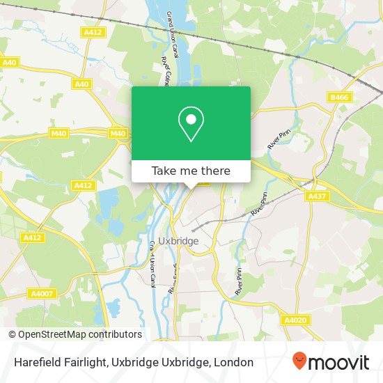 Harefield Fairlight, Uxbridge Uxbridge map