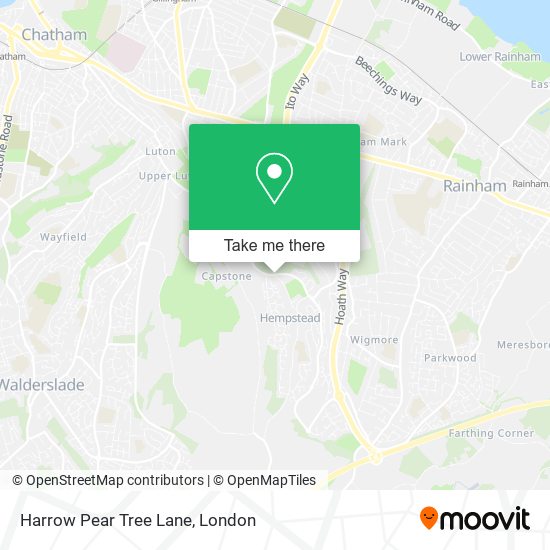 Harrow Pear Tree Lane map