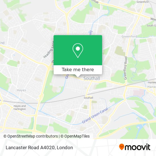Lancaster Road A4020 map