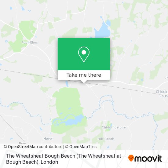 The Wheatsheaf Bough Beech map