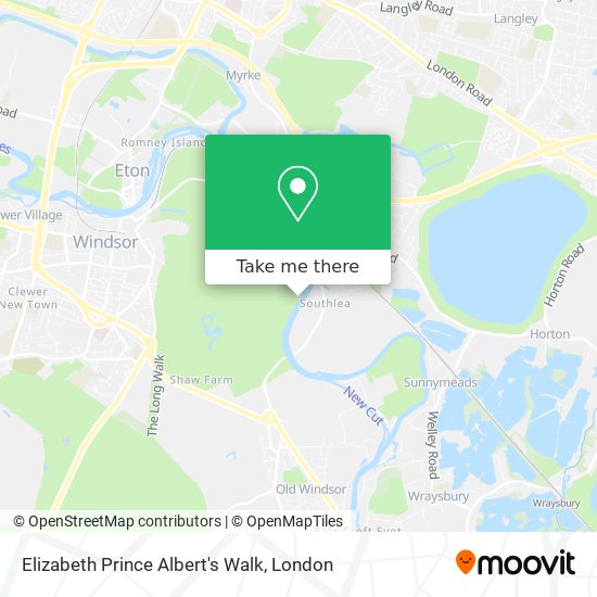 Elizabeth Prince Albert's Walk map