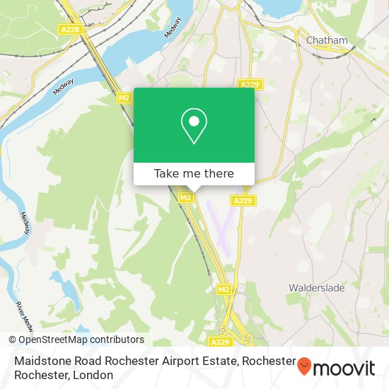 Maidstone Road Rochester Airport Estate, Rochester Rochester map