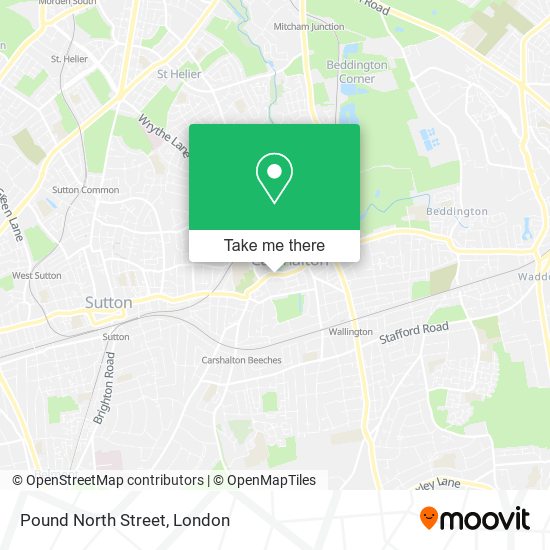 Pound North Street map