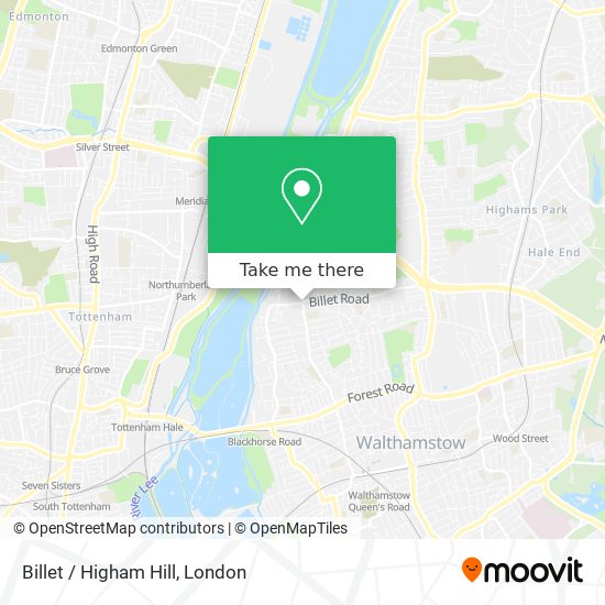 Billet / Higham Hill map