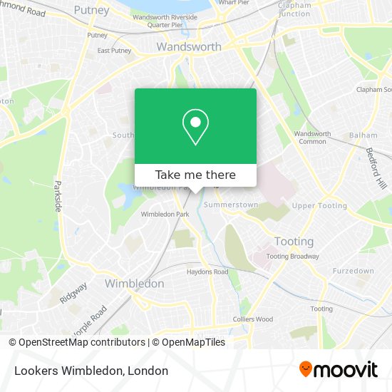 Lookers Wimbledon map