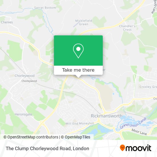 The Clump Chorleywood Road map