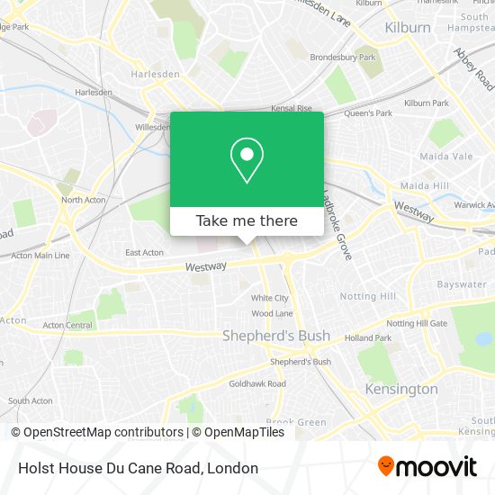 Holst House Du Cane Road map