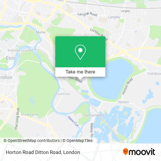 Horton Road Ditton Road map