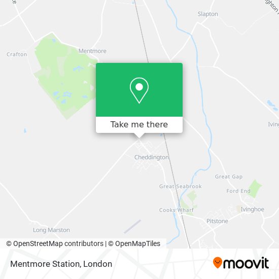 Mentmore Station map
