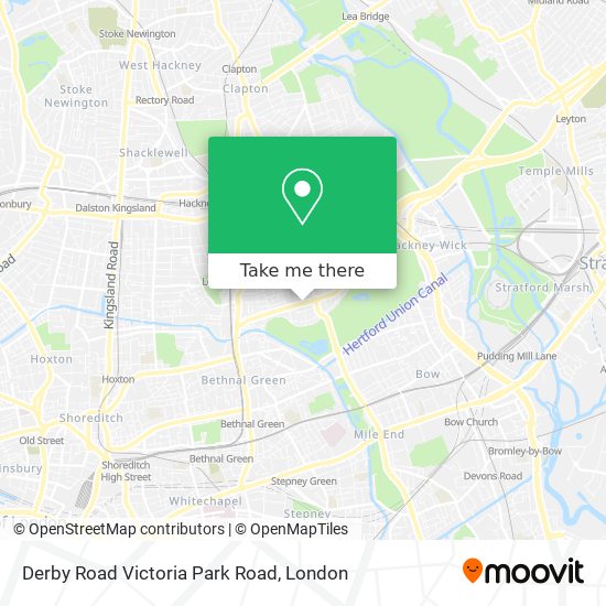 Derby Road Victoria Park Road map