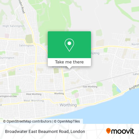 Broadwater East Beaumont Road map